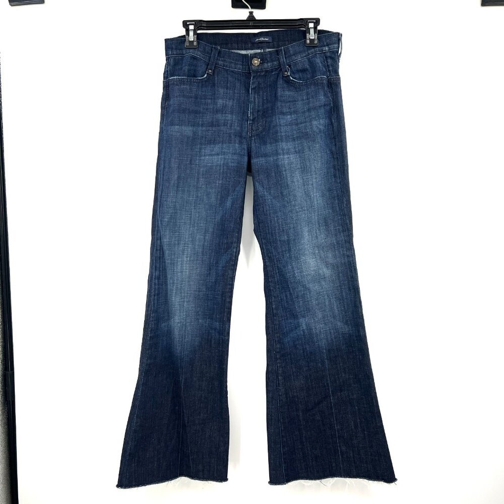 7 For All Mankind Dark Wash Wide Leg Jeans Women's 29